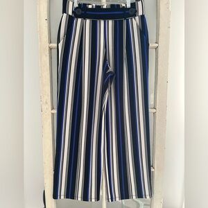 C est 1946 SP dress pants , new condition, black/blue/white stripes